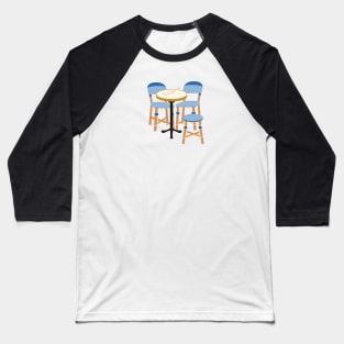 Parisian Cafe Chairs, Paris, France 2 Baseball T-Shirt